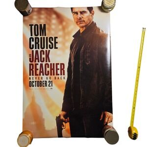Jack Reacher: Never Go Back 2016 Promo Movie Poster 27x40 Tom Cruise C. Smulders